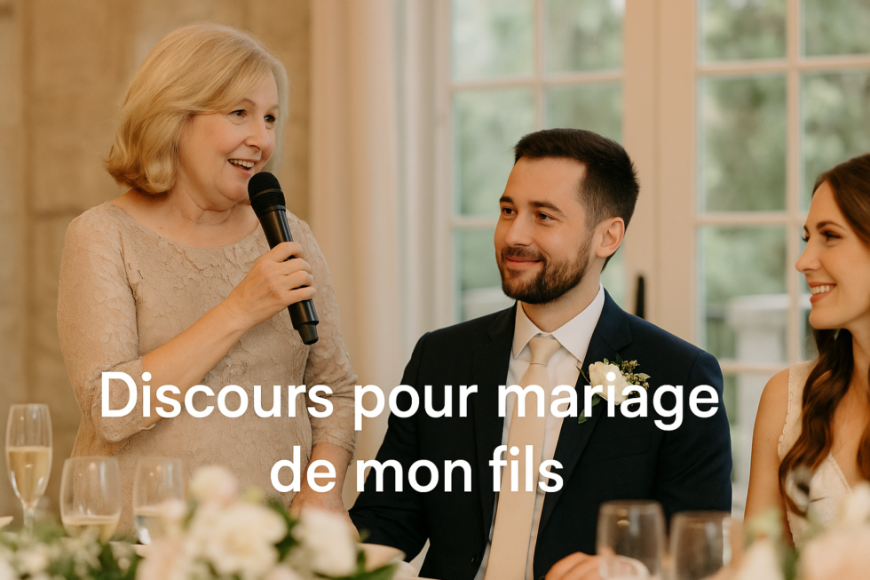 6 exemples de discours pour le mariage de mon fils - Organisatrice de
